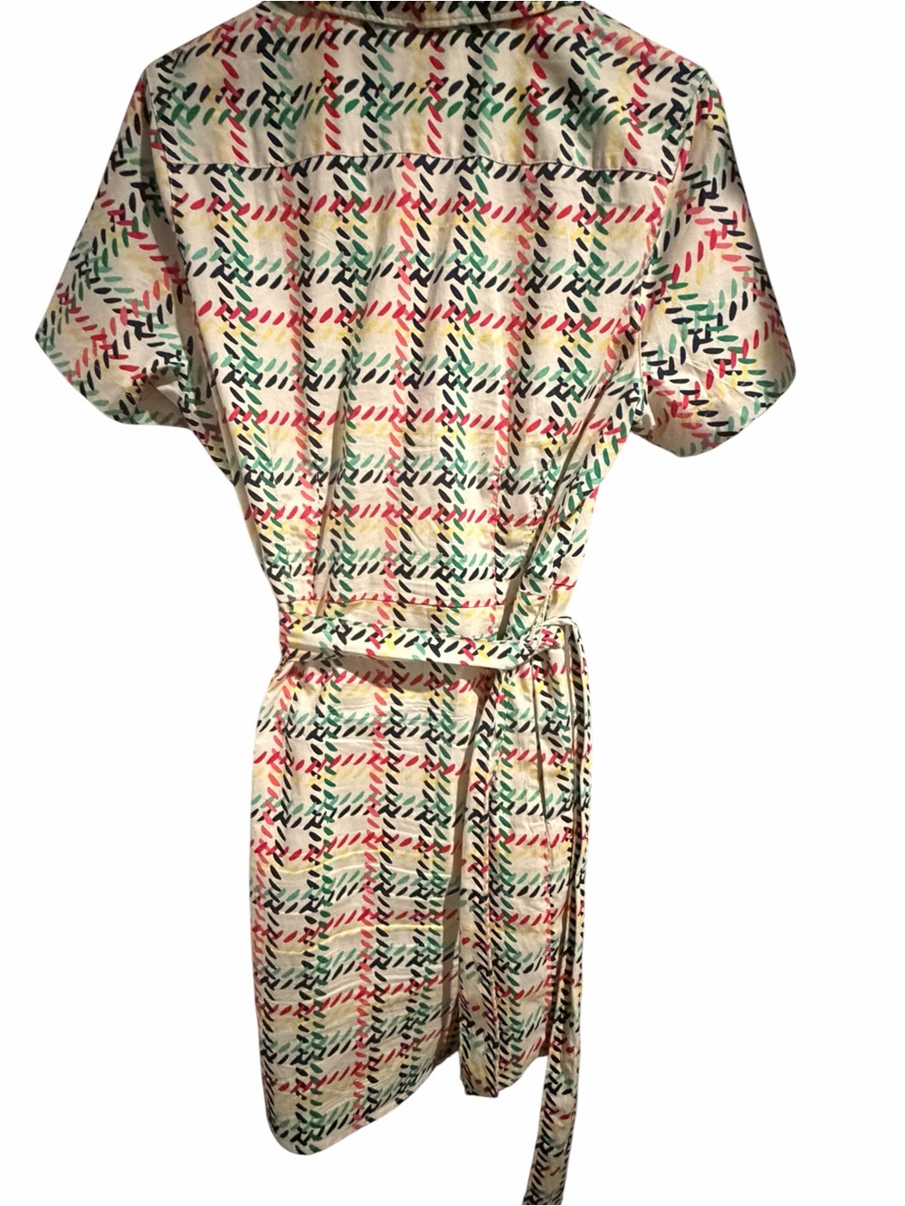 Women’s UNTUCK it Short-Sleeve Printed Shirt Dress - Picture 3 of 4